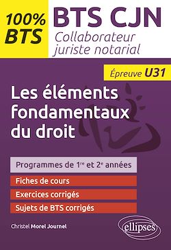 Télécharger le livre :  Les fondamentaux de droit (U31)