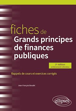 Télécharger le livre :  Fiches de Grands principes de finances publiques