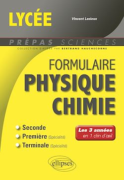 Télécharger le livre :  Formulaire Lycée - Physique-chimie