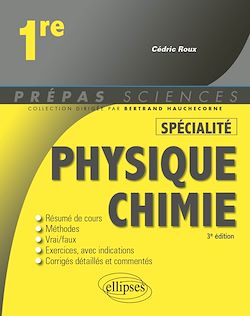 Télécharger le livre :  Spécialité Physique-chimie - Première