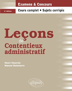 Télécharger le livre :  Leçons de Contentieux administratif