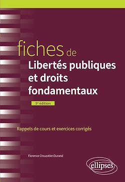 Télécharger le livre :  Fiches de Libertés publiques et droits fondamentaux