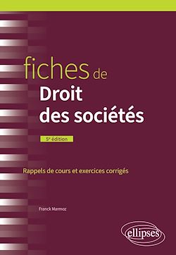 Télécharger le livre :  Fiches de Droit des sociétés