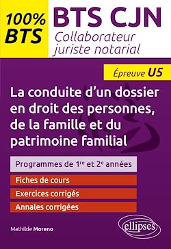 Télécharger le livre :  La conduite d'un dossier en droit des personnes, de la famille et du patrimoine familial (U5)