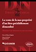 Télécharger le livre :  La vente de la nue-propriété d'un bien préalablement démembré