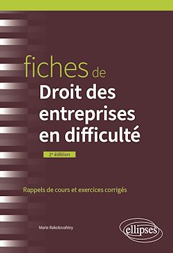 Télécharger le livre :  Fiches de Droit des entreprises en difficulté
