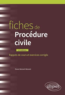 Télécharger le livre :  Fiches de procédure civile