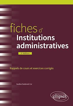 Télécharger le livre :  Fiches d'institutions administratives