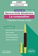 Télécharger le livre :  CAPES Anglais 2026 - Épreuve écrite disciplinaire - La composition
