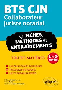 Télécharger le livre :  BTS CJN en fiches, méthodes et entraînements