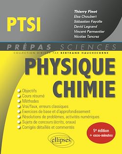 Télécharger le livre :  Physique-Chimie PTSI