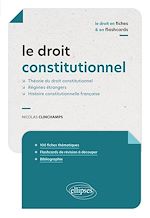 Télécharger le livre :  Le droit constitutionnel en fiches et flashcards