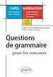 Télécharger le livre :  Questions de grammaire pour les concours