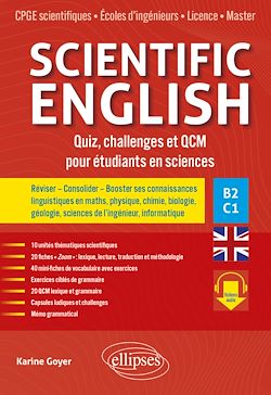Télécharger le livre :  Scientific English. Quiz, challenges et QCM pour étudiants en sciences B2-C1