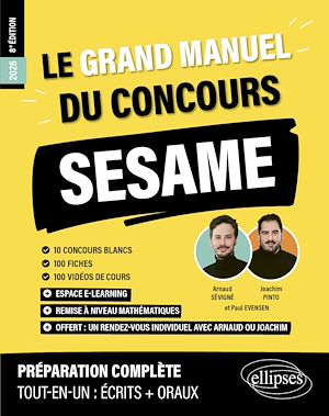 Téléchargez le livre :  Le Grand Manuel du concours SESAME (programme officiel : écrits + oraux)