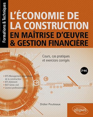 Téléchargez le livre :  L'économie de la construction en maîtrise d'œuvre et gestion financière
