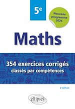 Télécharger le livre :  Mathématiques - 354 exercices corrigés classés par compétences - 5e