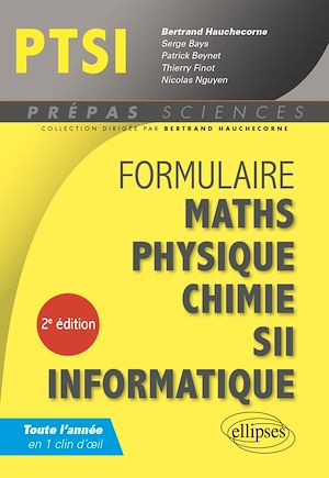 Download the eBook: Formulaire : Mathématiques - Physique-Chimie - SII - Informatique - PTSI