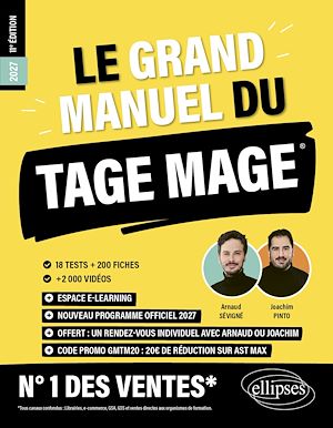 Download the eBook: Le Grand Manuel du TAGE MAGE – N°1 DES VENTES