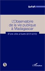 Télécharger le livre :  Observatoire de la vie publique à Madagascar