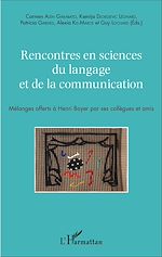 Télécharger le livre :  Rencontres en sciences du langage et de la communication