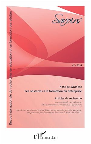 Téléchargez le livre :  Les obstacles à la formation en entreprise