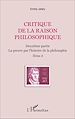 Télécharger le livre :  Critique de la raison philosophique