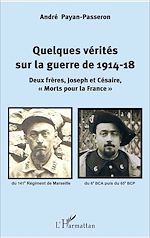 Télécharger le livre :  Quelques vérités sur la guerre de 1914-18