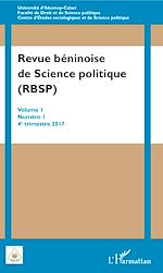 Télécharger le livre :  Revue béninoise de Science politique (RBSP)