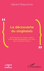 Télécharger le livre :  La découverte du singhalais