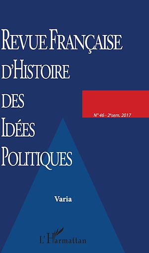 Téléchargez le livre :  Revue Française d'Histoire des Idées Politiques