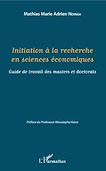 Télécharger le livre :  Initiation à la recherche en sciences économiques