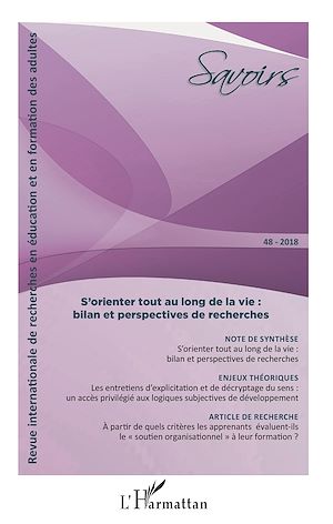 Téléchargez le livre :  S'orienter tout au long de la vie : bilan et perspectives de recherches
