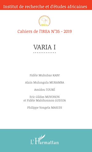 Téléchargez le livre :  Varia I