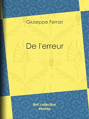 Download the eBook: De l'erreur