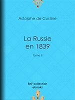 Télécharger le livre :  La Russie en 1839