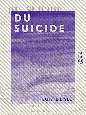 Téléchargez le livre :  Du suicide