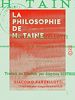 Télécharger le livre :  La Philosophie de H. Taine