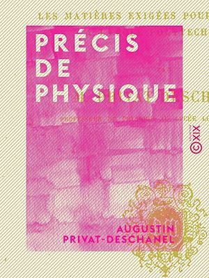 Téléchargez le livre :  Précis de physique
