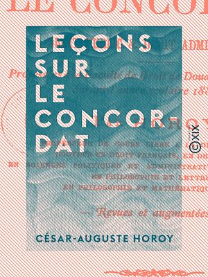 Téléchargez le livre :  Leçons sur le Concordat