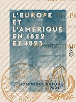 Télécharger le livre :  L'Europe et l'Amérique en 1822 et 1823