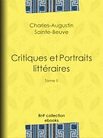 Télécharger le livre :  Critiques et Portraits littéraires
