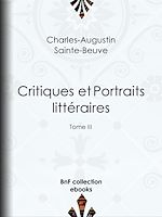 Télécharger le livre :  Critiques et Portraits littéraires