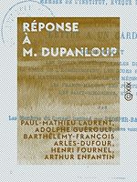 Download this eBook Réponse à M. Dupanloup