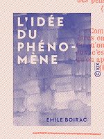 Télécharger le livre :  L'Idée du phénomène