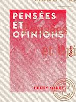 Download this eBook Pensées et Opinions