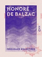 Télécharger le livre :  Honoré de Balzac