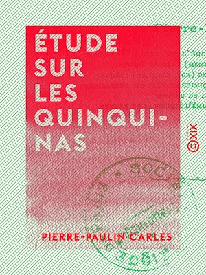 Téléchargez le livre :  Étude sur les quinquinas