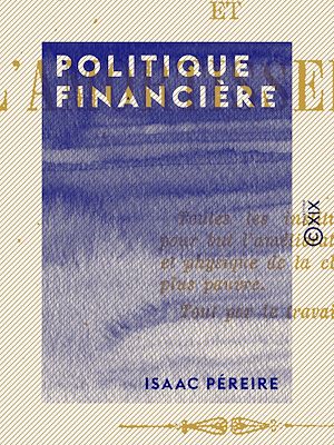 Téléchargez le livre :  Politique financière