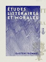 Télécharger le livre :  Études littéraires et morales